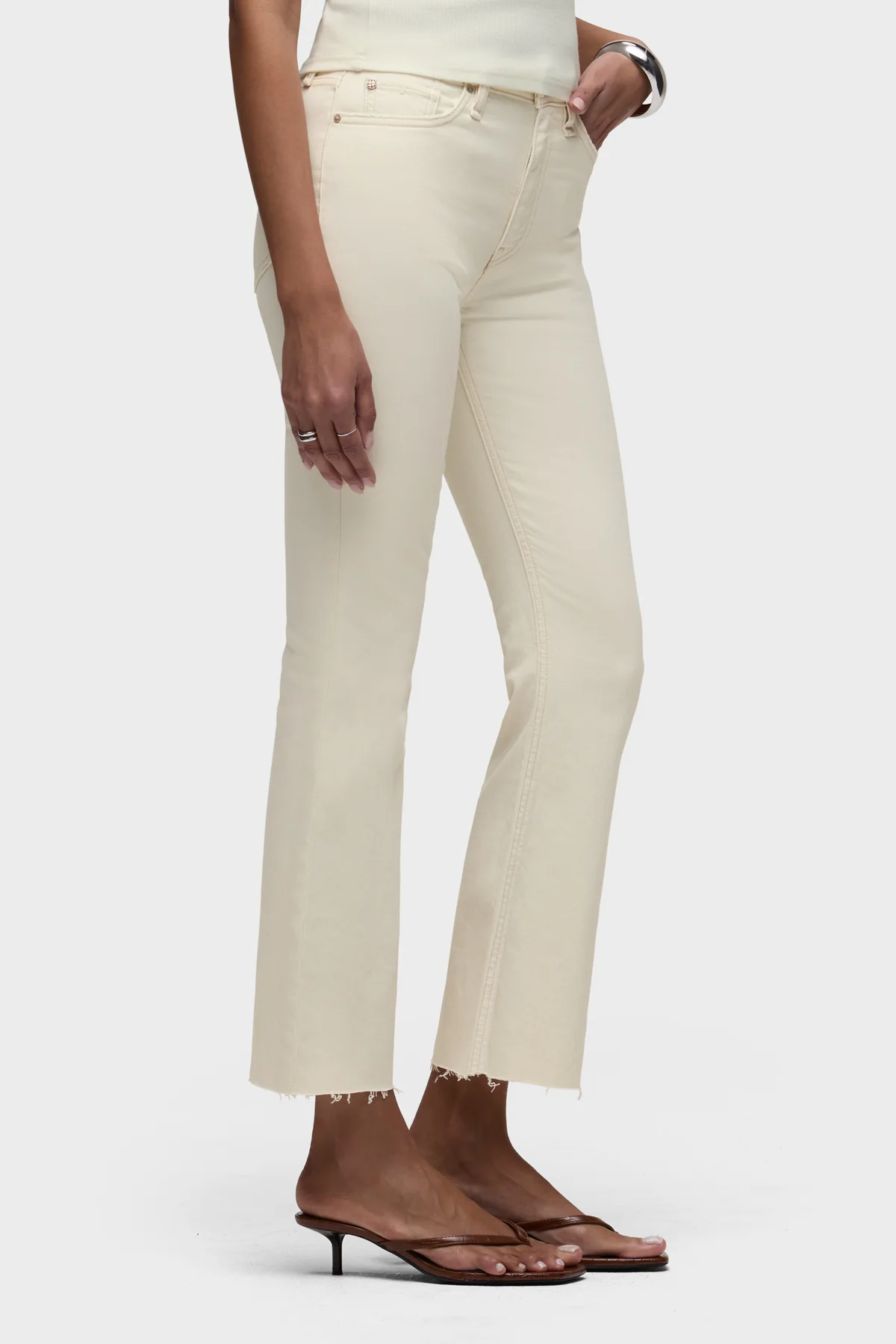 Barbara Flap Pocket Bootcut Crop - Image 3