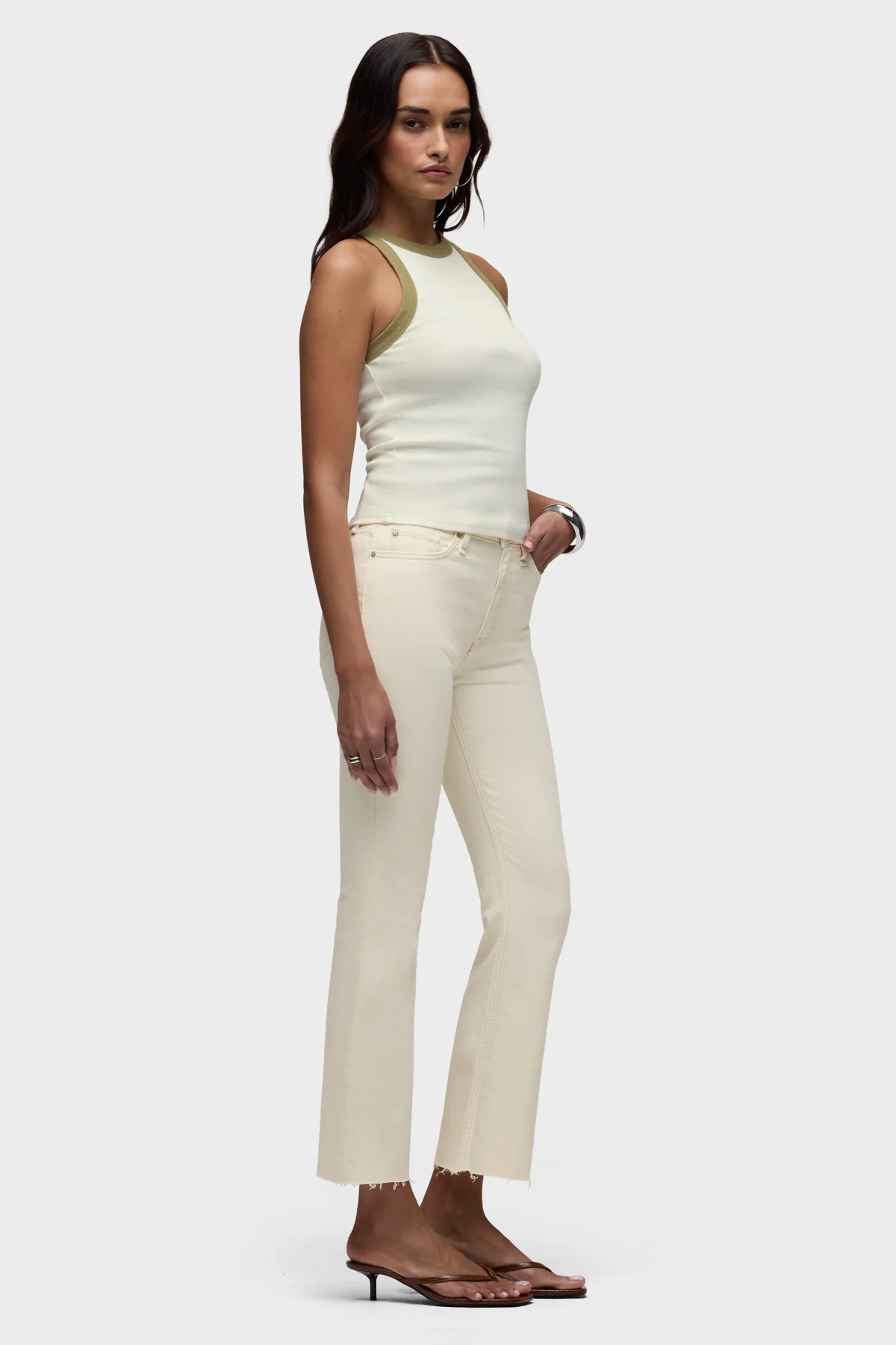 Barbara Flap Pocket Bootcut Crop - Image 5