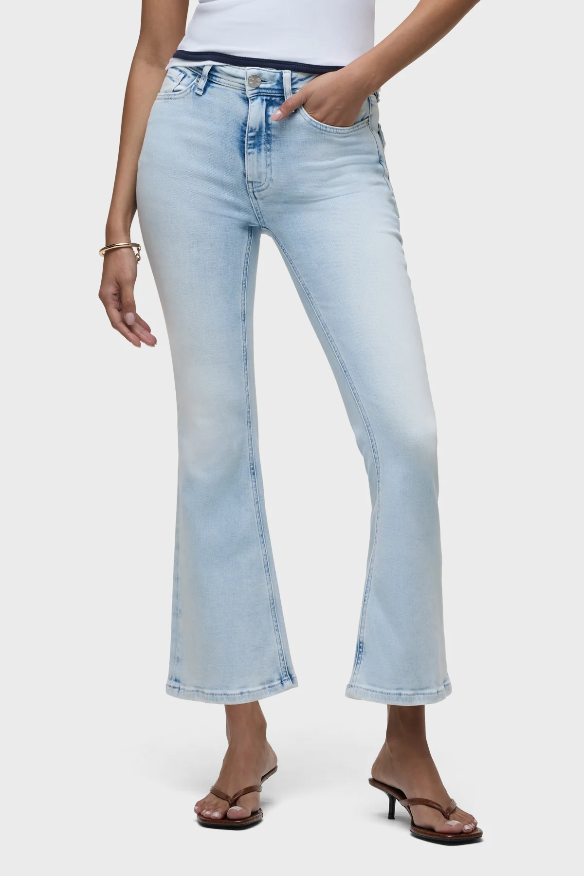 Barbara Flap Pocket Bootcut Crop - Image 2
