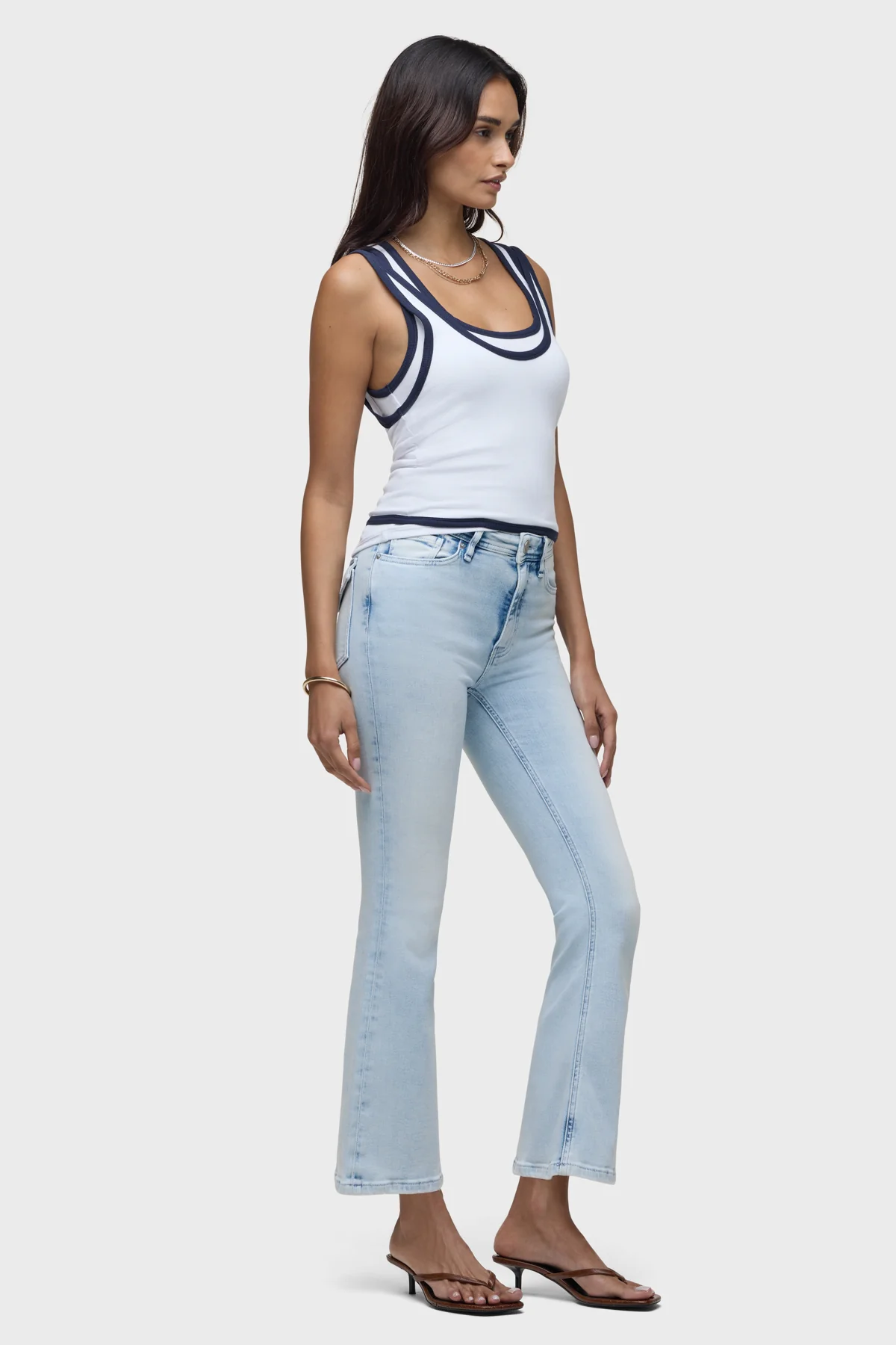 Barbara Flap Pocket Bootcut Crop - Image 7