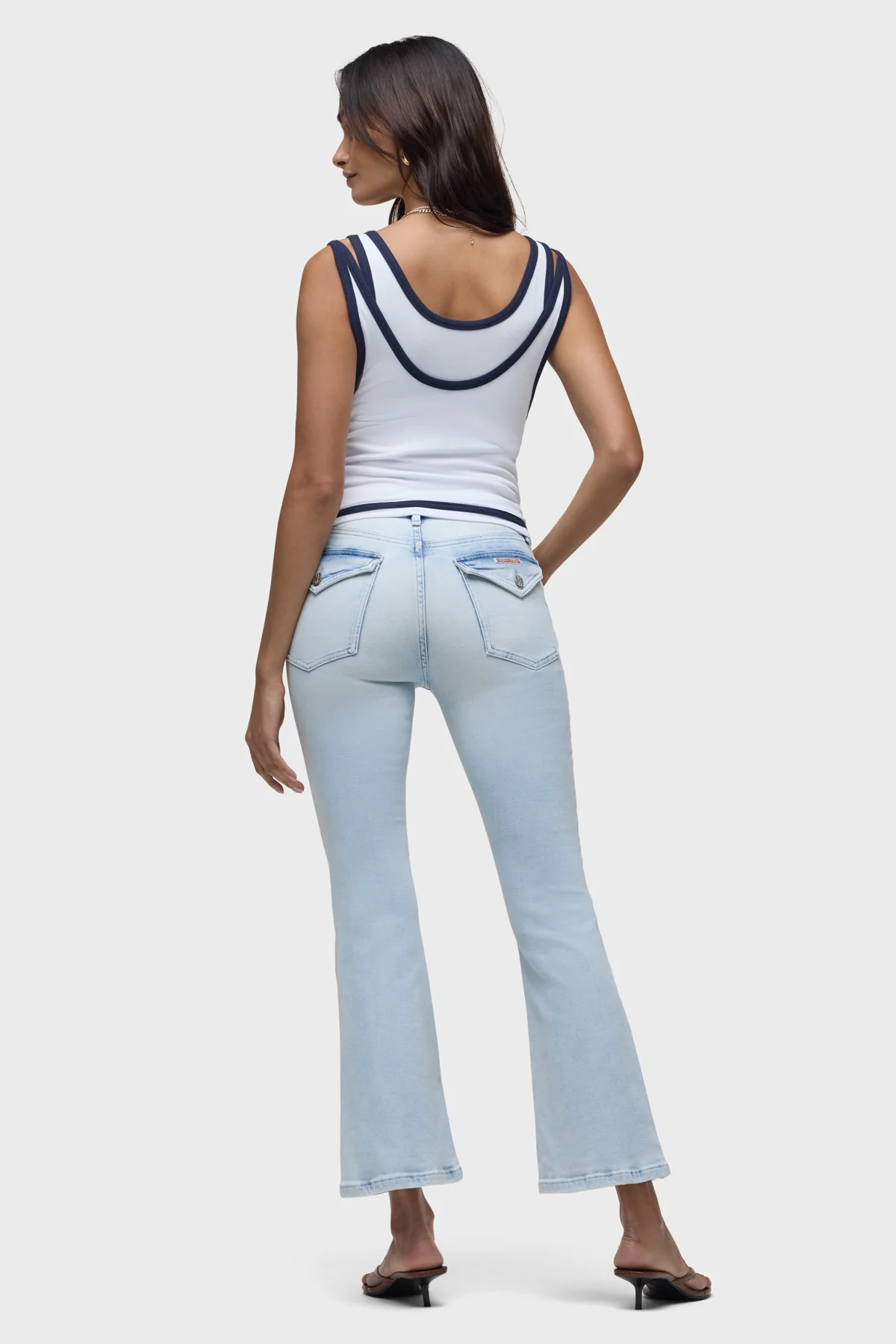 Barbara Flap Pocket Bootcut Crop - Image 8
