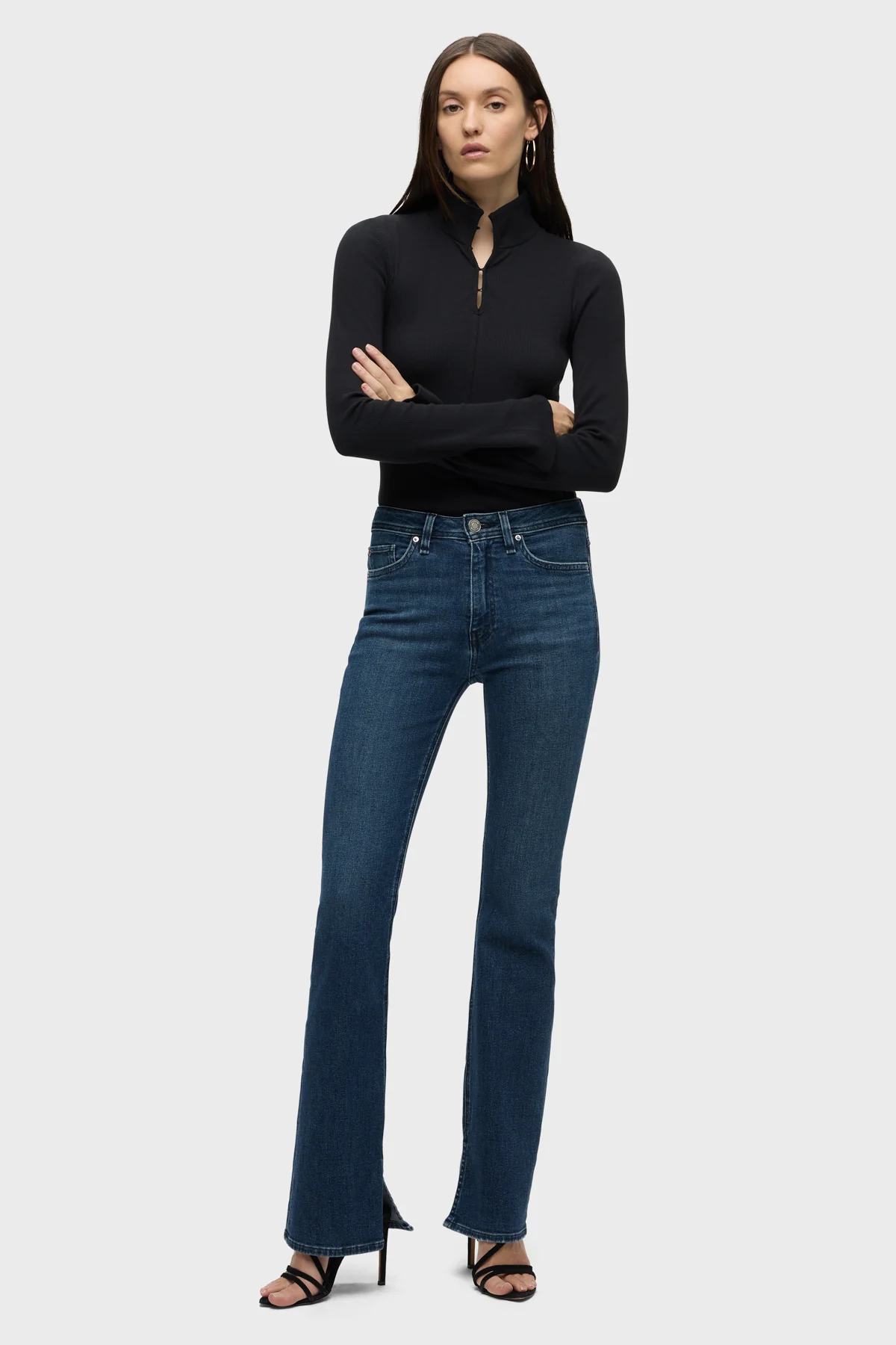 Barbara High-Rise Bootcut w/ Flap Jean - Image 7