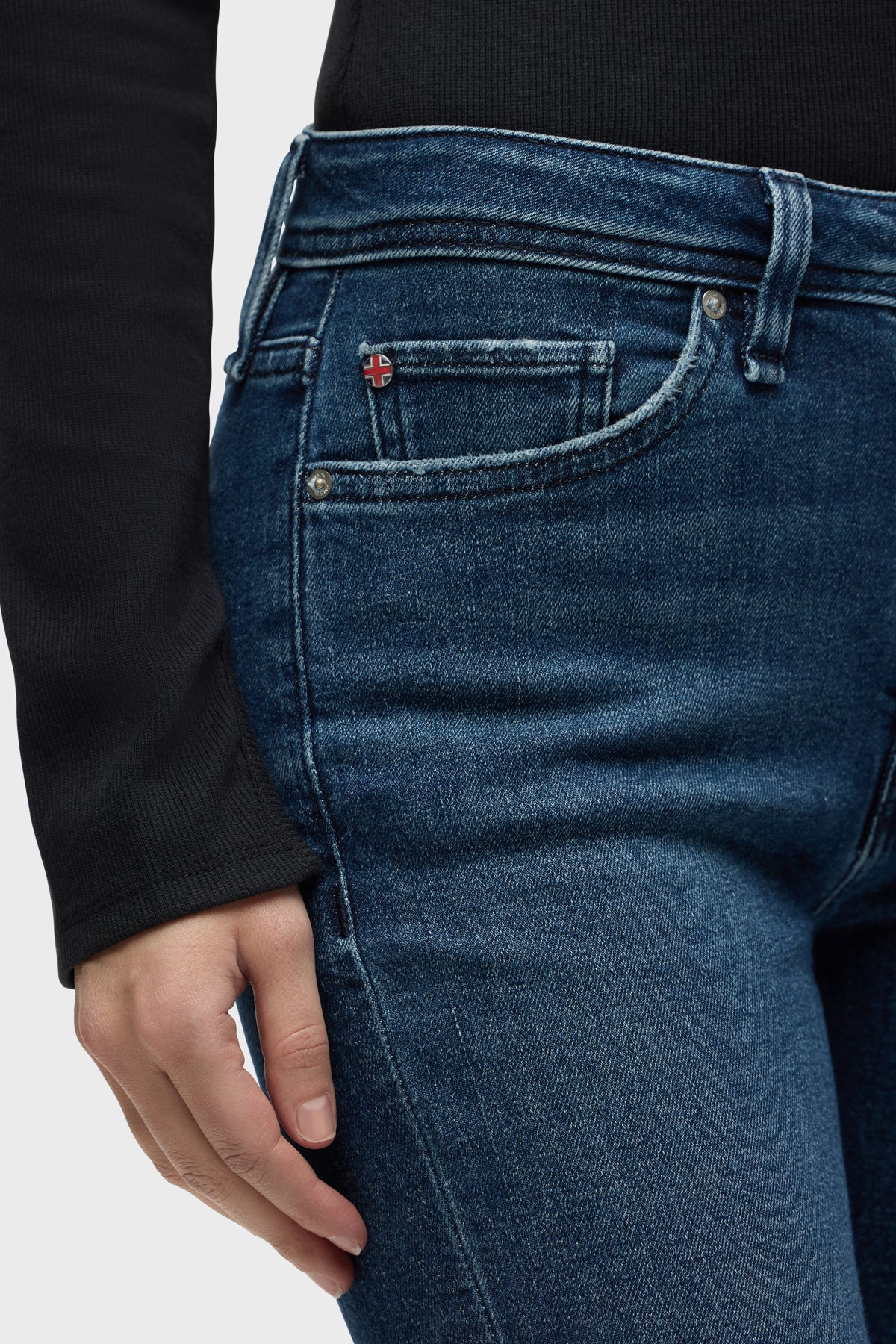 Barbara High-Rise Bootcut w/ Flap Jean - Image 9