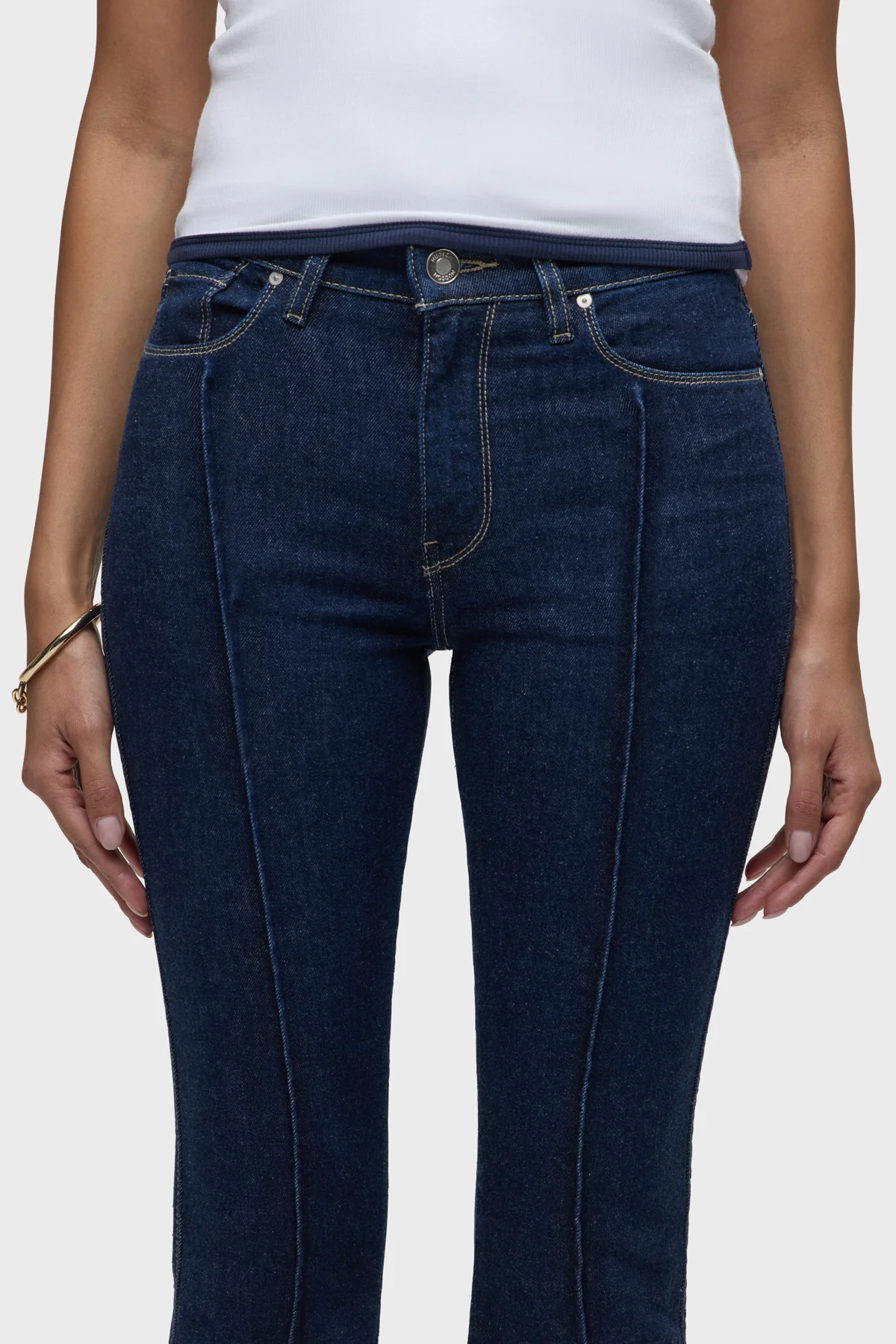 Barbara Pintucked Cuffed Bootcut Crop - Image 5