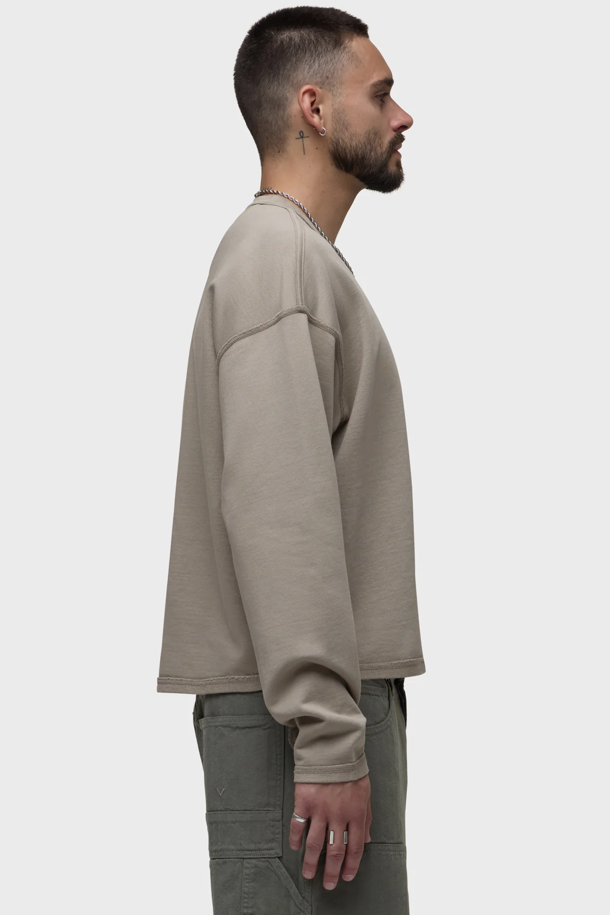 French Terry Crewneck Sweatshirt - Image 2