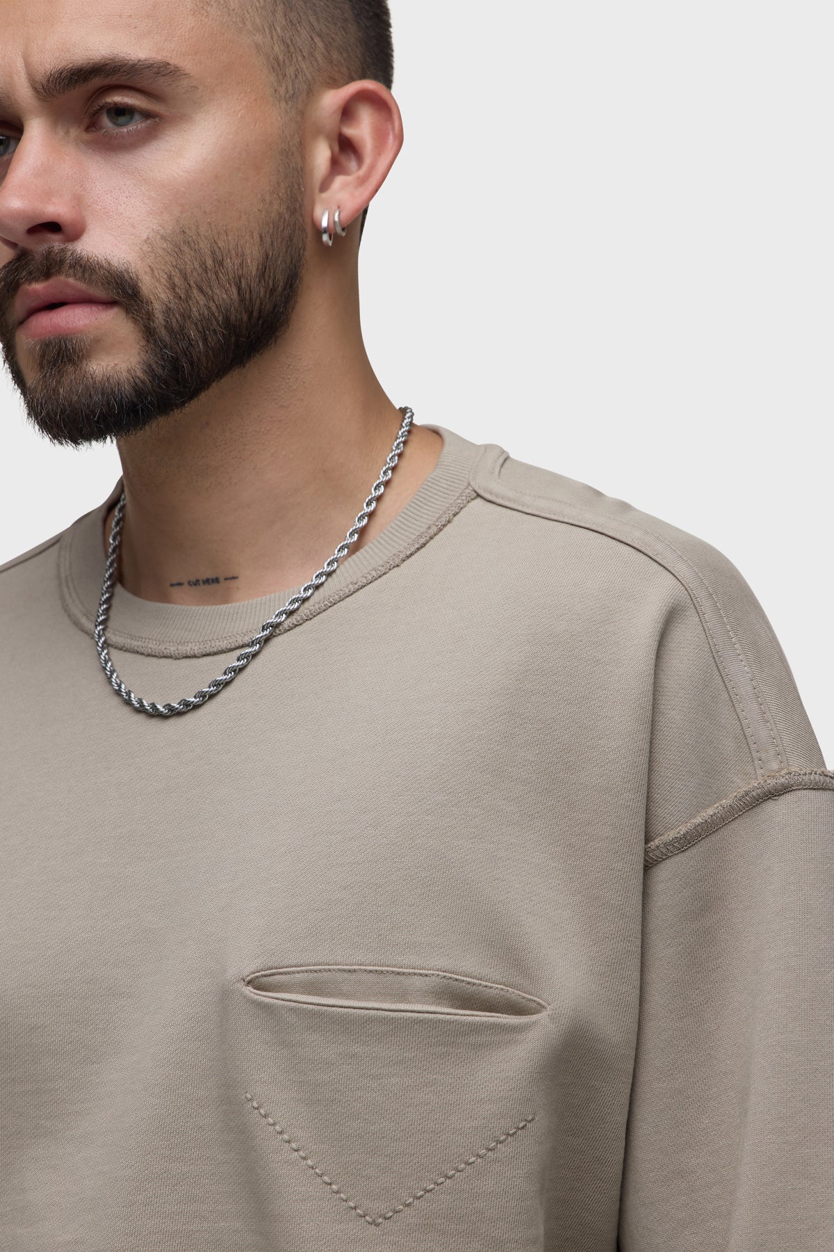 French Terry Crewneck Sweatshirt - Image 4