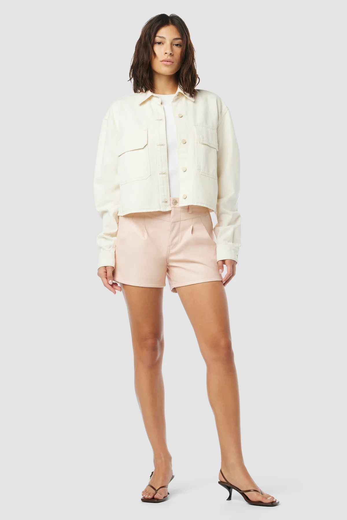 Front Yoke Pleated Short - Image 6
