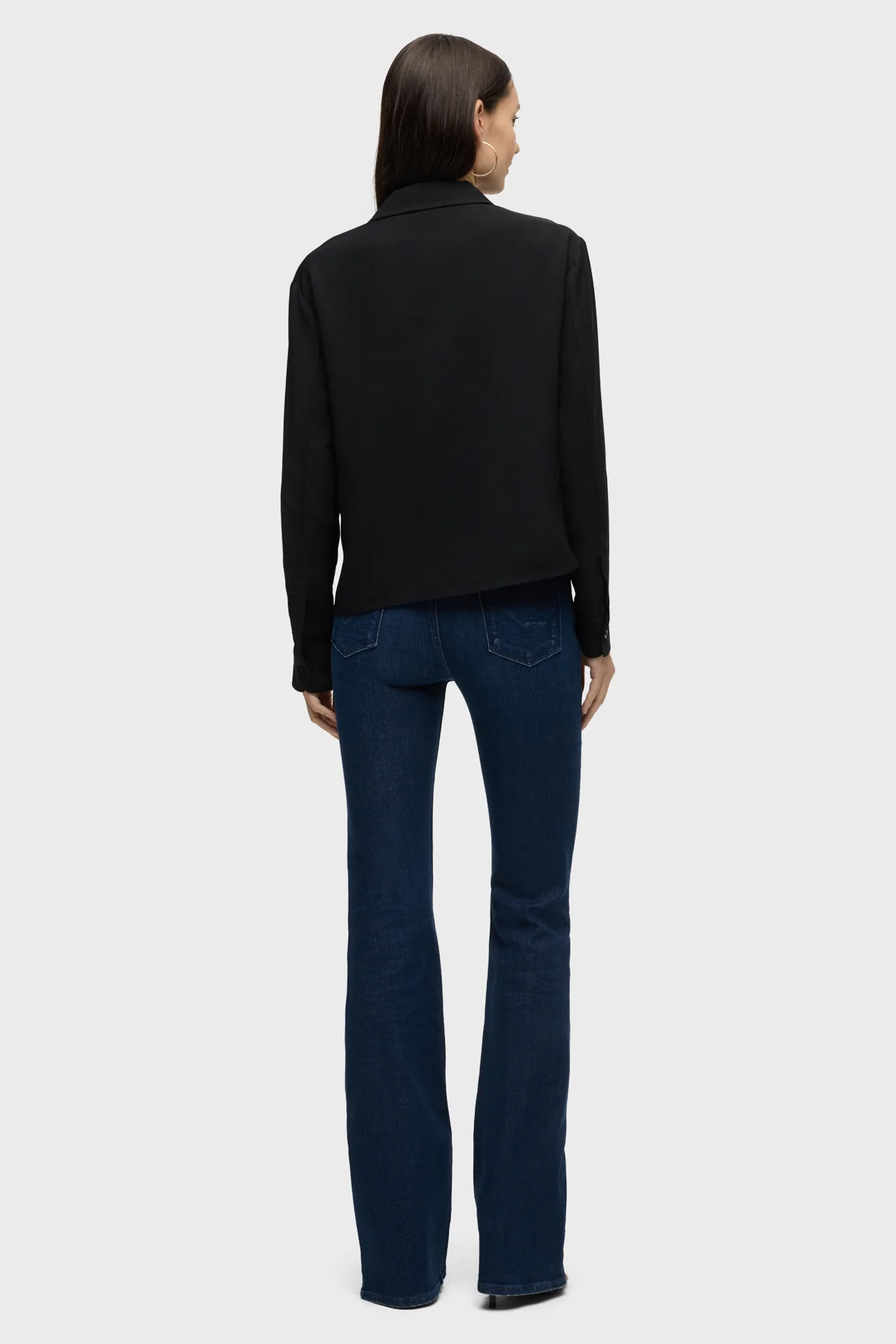 Long Sleeve Knotted Button Down Shirt - Image 5