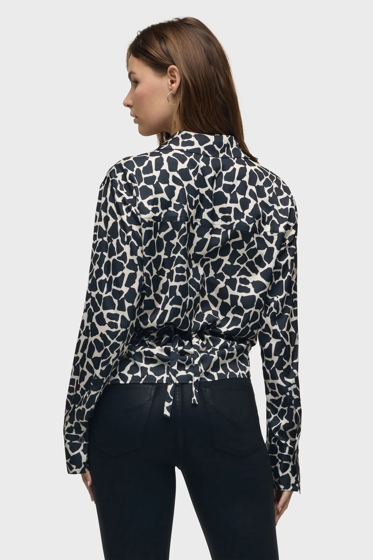 Long Sleeve Wrap Shirt - Image 3