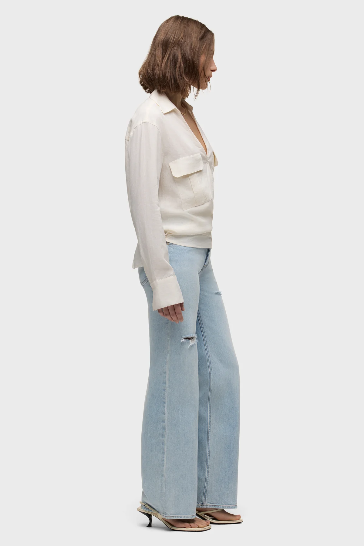 Long Sleeve Wrap Shirt - Image 3