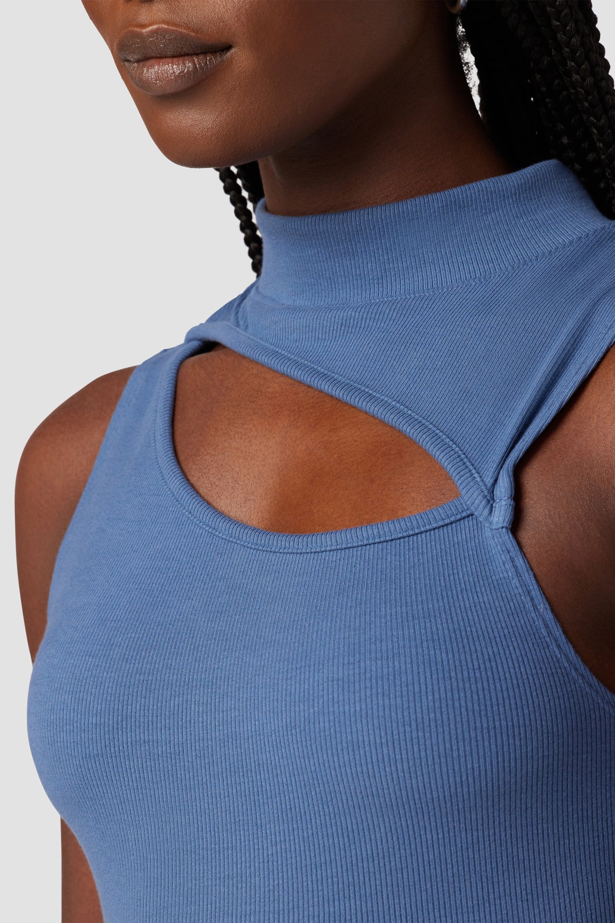 Mock Neck Cut Out Tank - Image 4