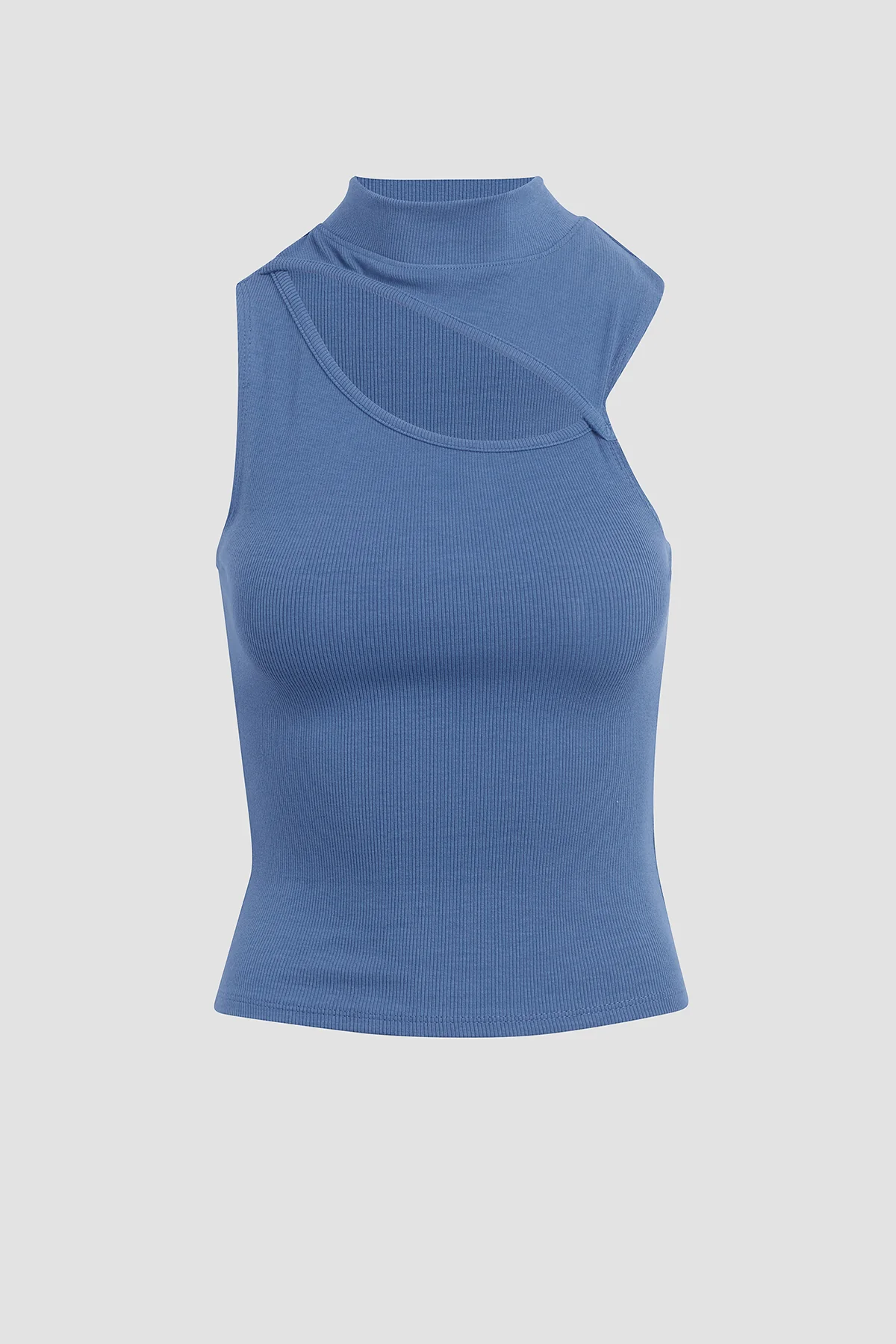 Mock Neck Cut Out Tank - Image 7