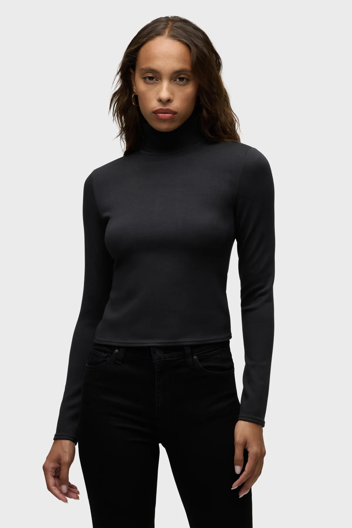 Mock Neck Long Sleeve Top