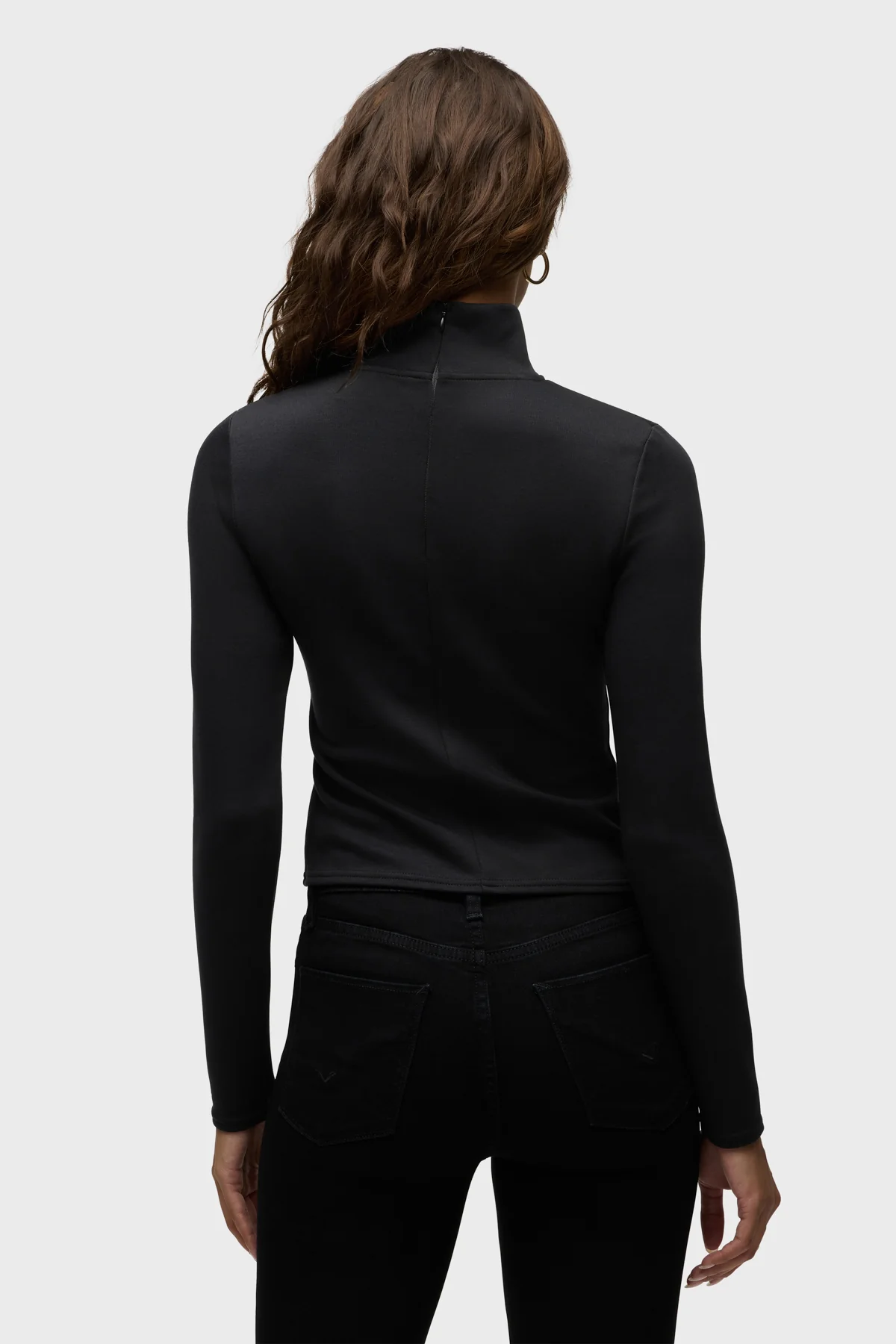 Mock Neck Long Sleeve Top - Image 3