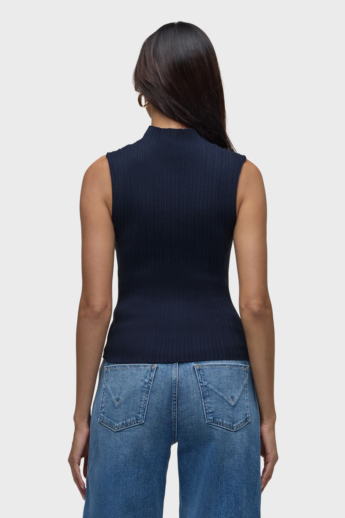 Mock Neck Sweater Tank - Image 3