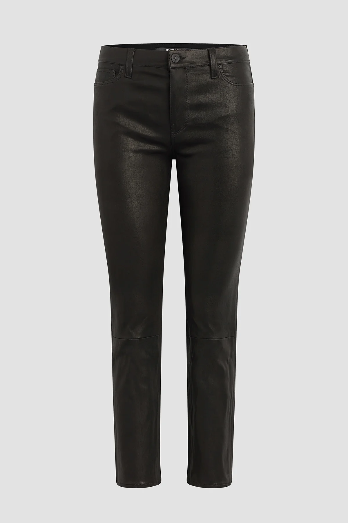 Nico Mid-Rise Straight Leather Crop Pant - Image 8