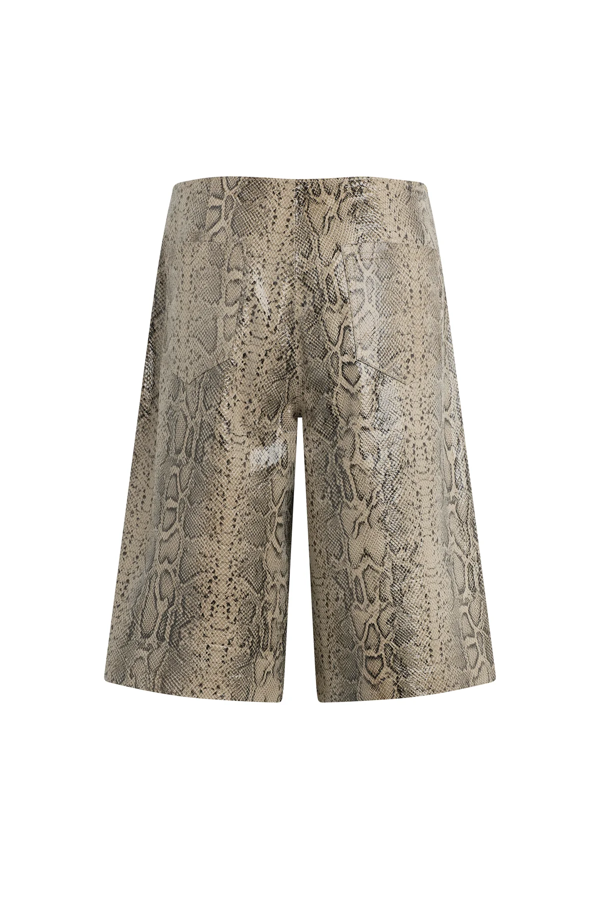 Leather Pleated Trouser Short - Image 10