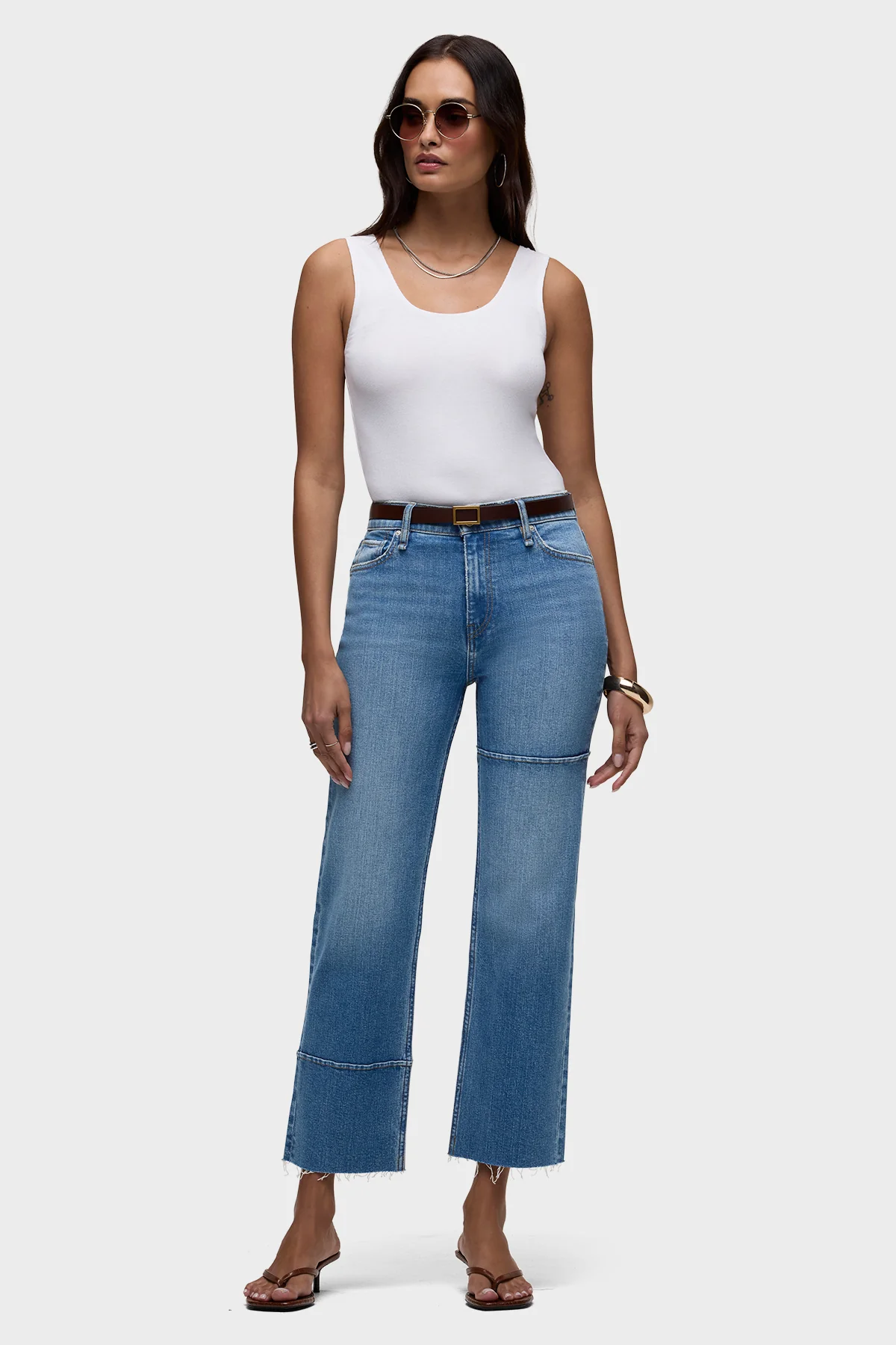Remi Pintucked Straight Ankle