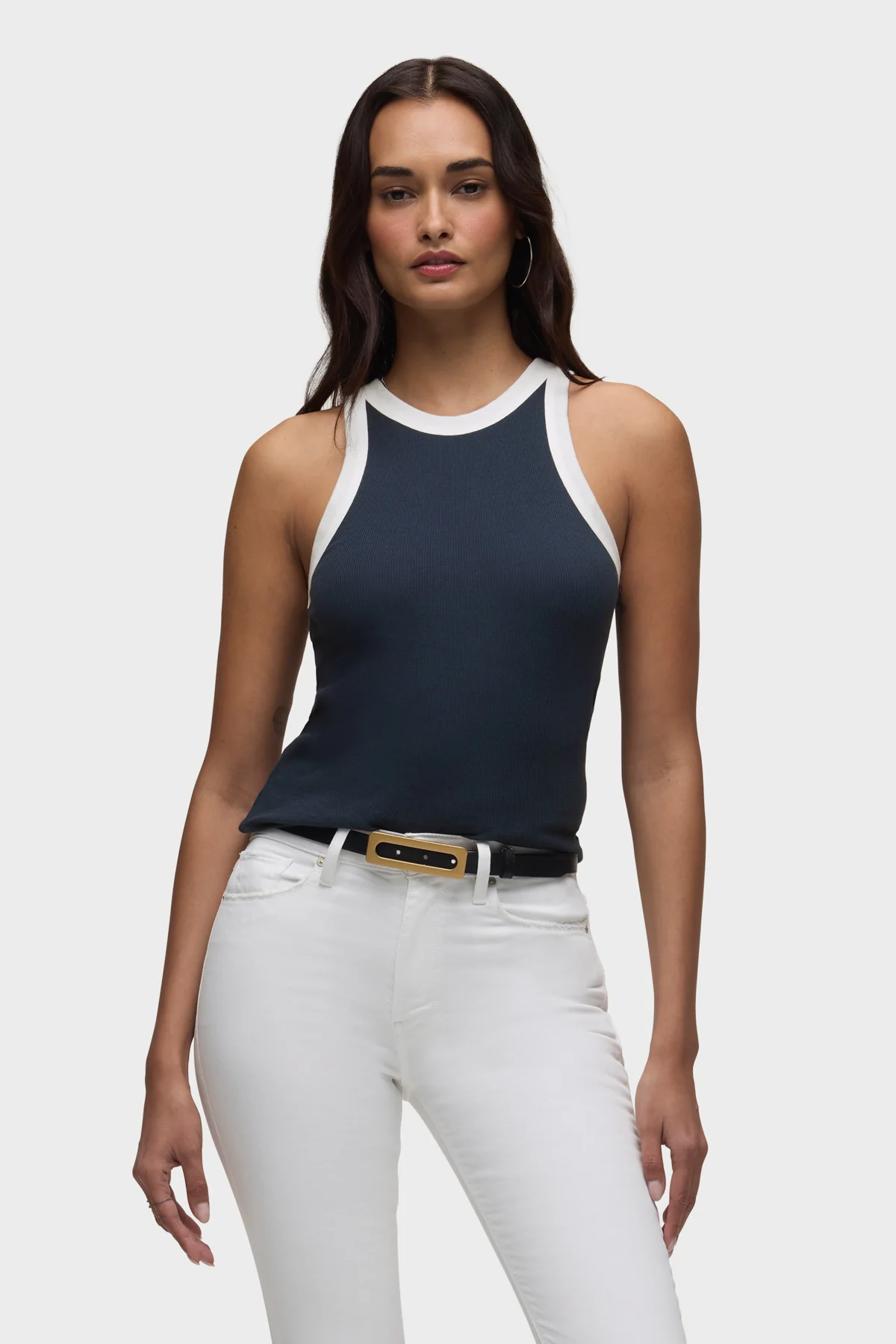 Ribbed Racer Tank