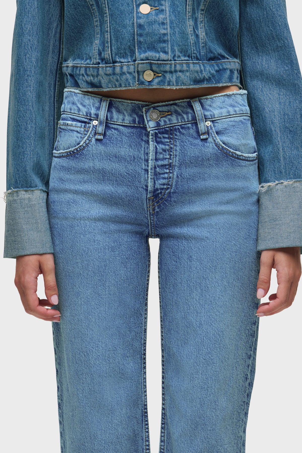 Rosie Wide Leg Ankle Raw Hem - Image 4