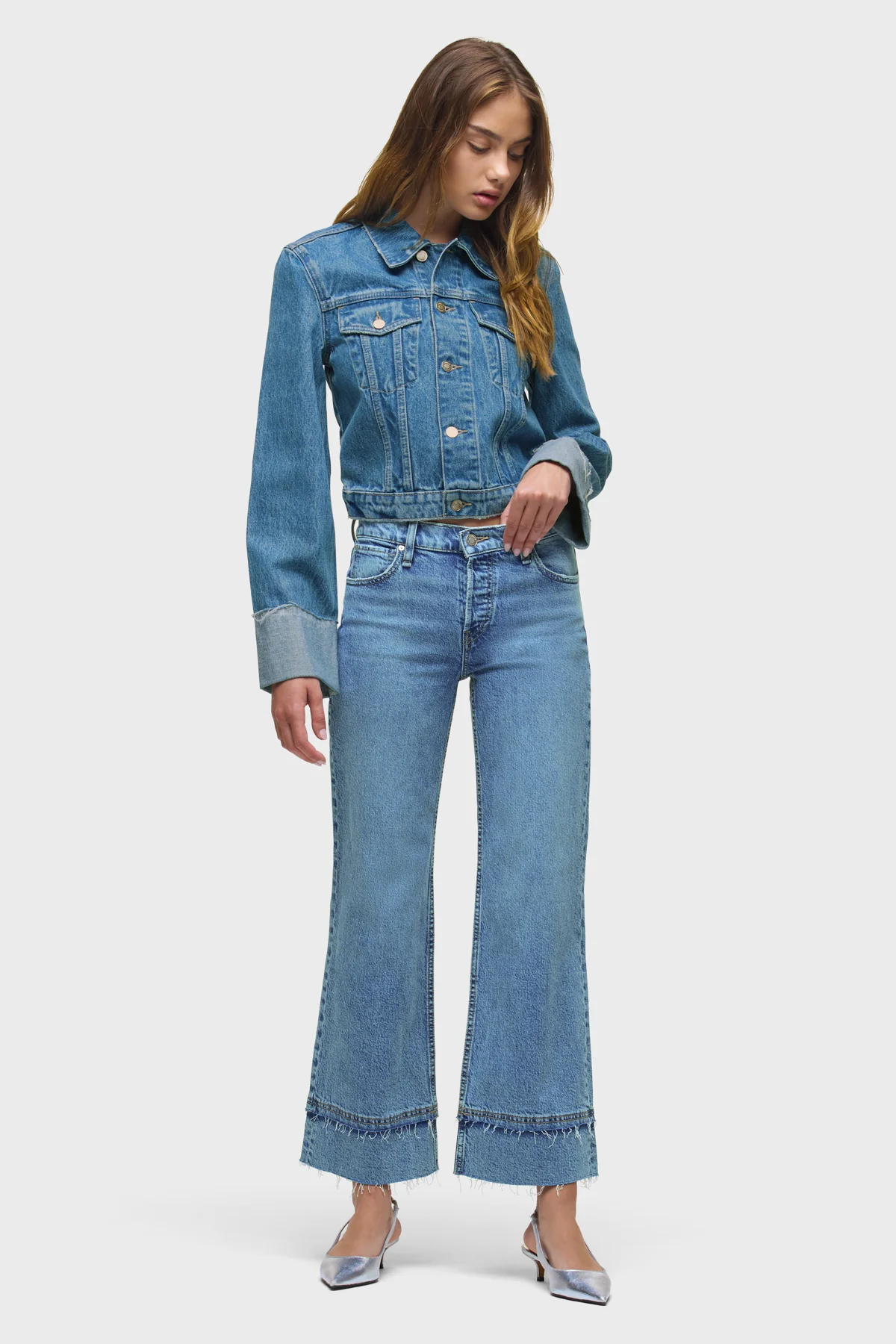 Rosie Wide Leg Ankle Raw Hem - Image 8