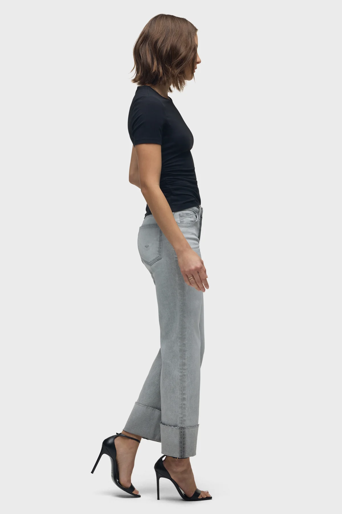Rosie High-Rise Wide Leg Jean With Cuff - Image 7