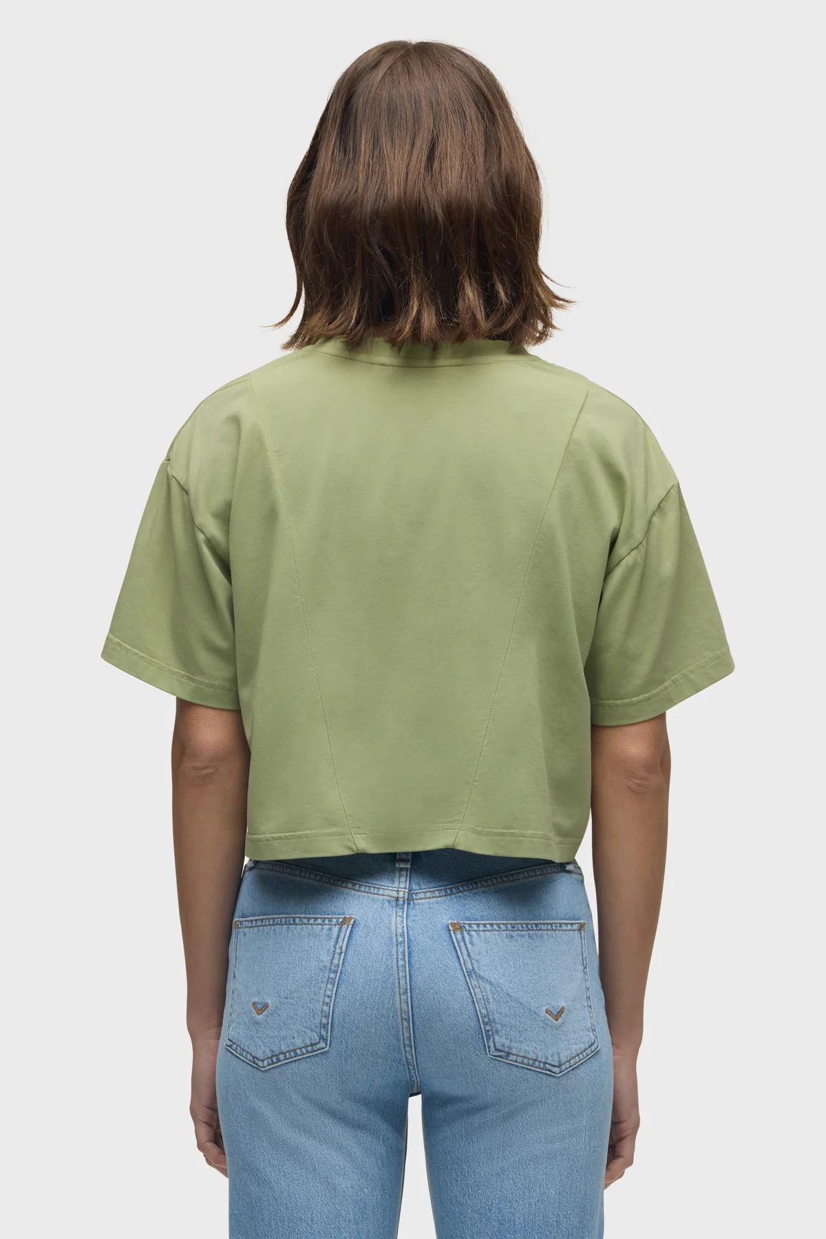 Short Sleeve Forward Seam Tee - Image 3
