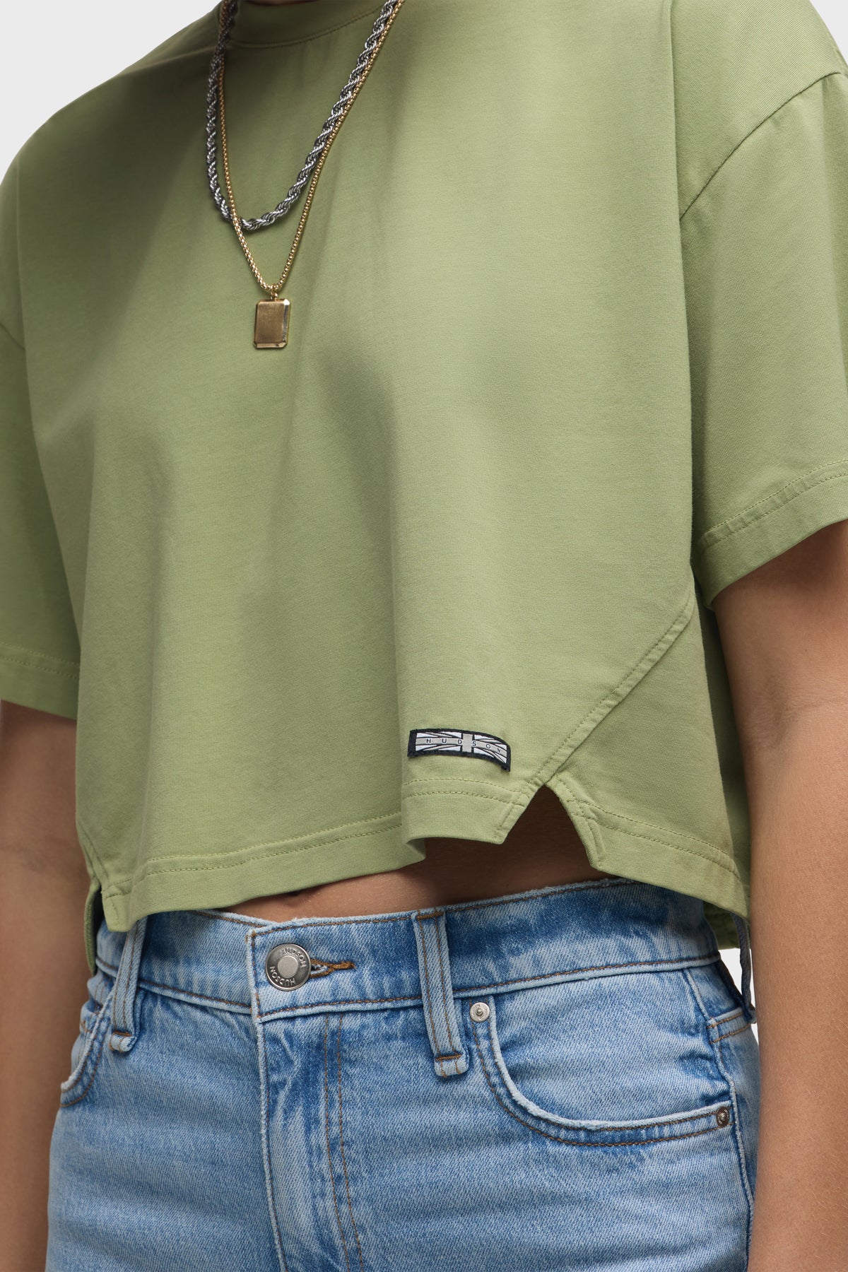 Short Sleeve Forward Seam Tee - Image 4