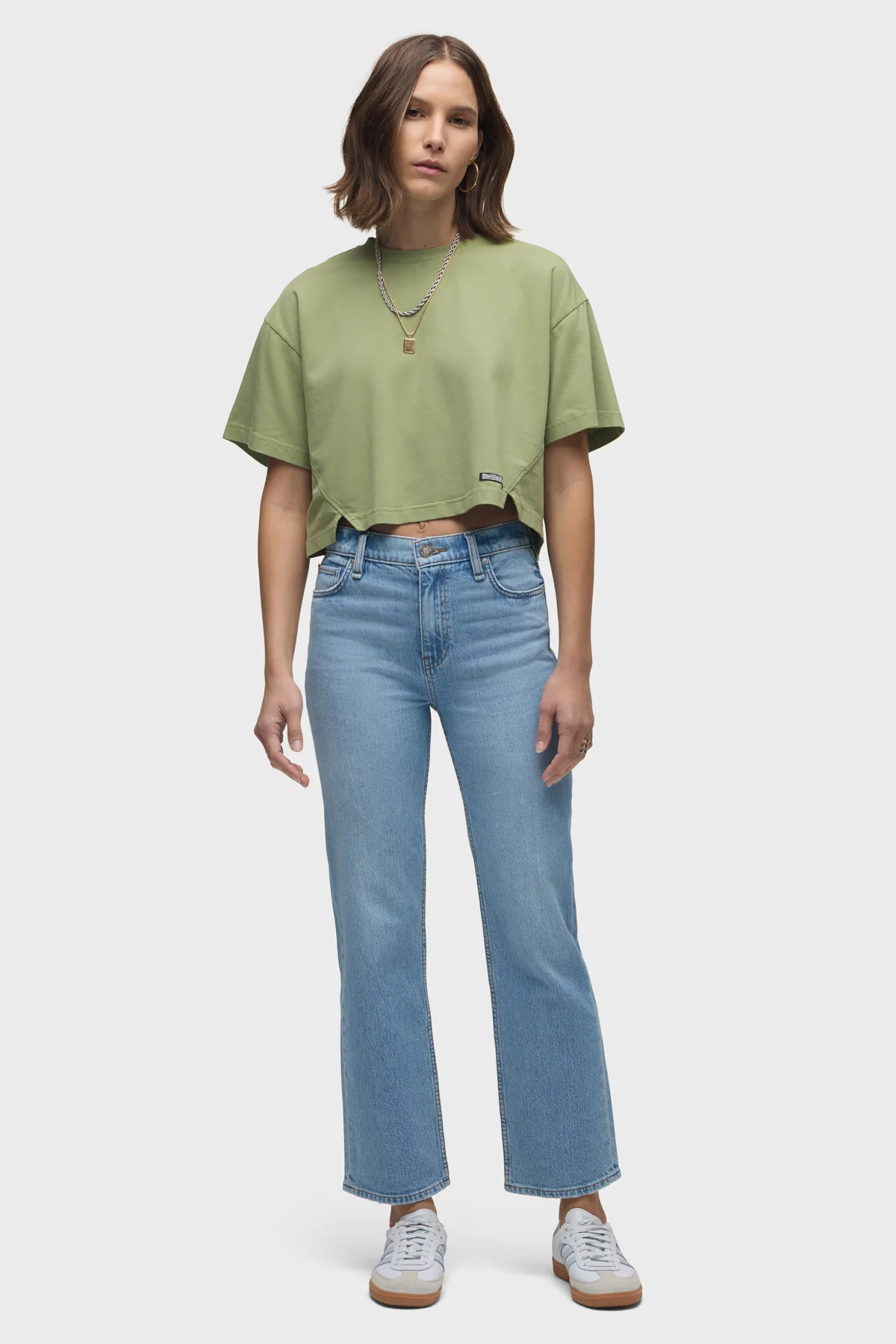 Short Sleeve Forward Seam Tee - Image 5