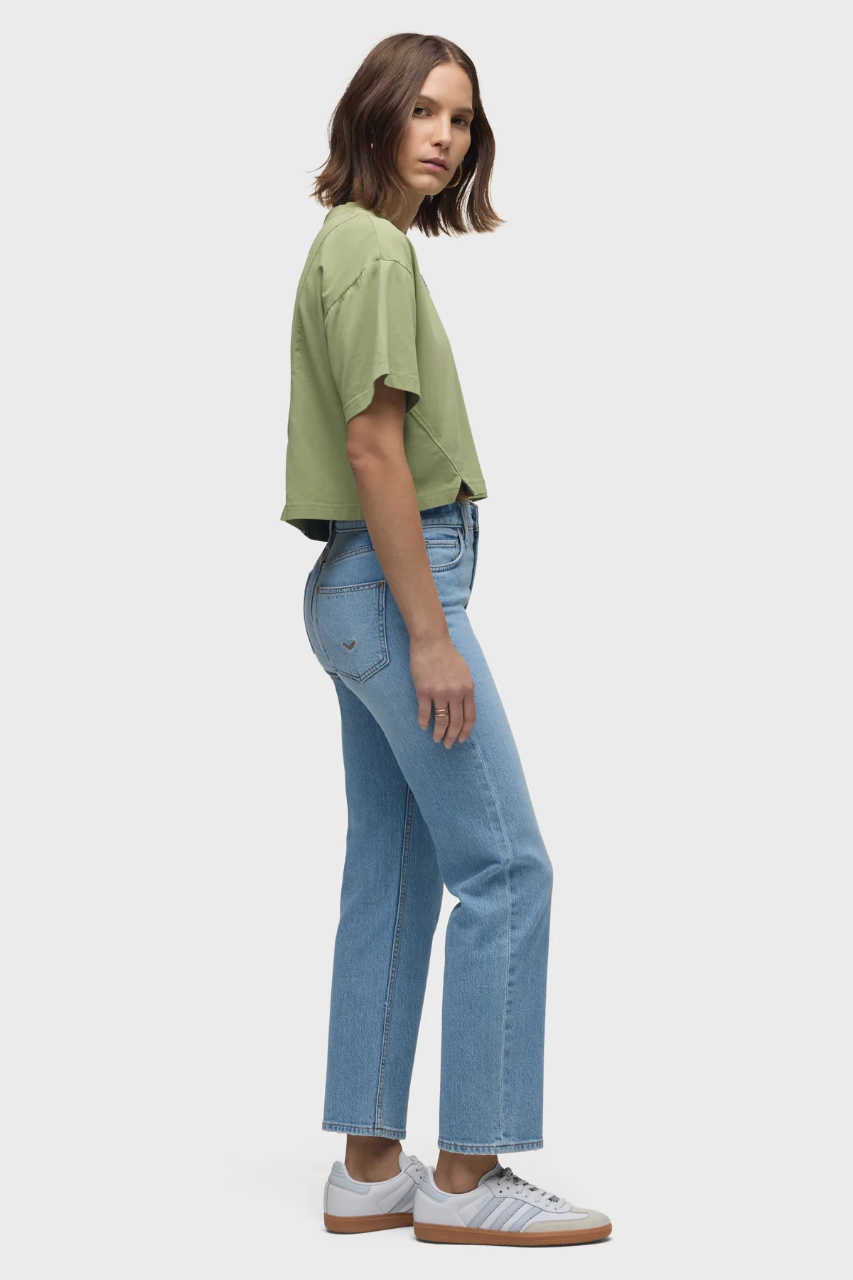 Short Sleeve Forward Seam Tee - Image 6