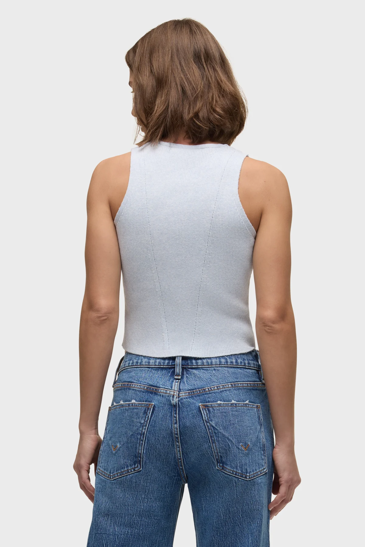 Sleeveless V-Neck Sweater - Image 3