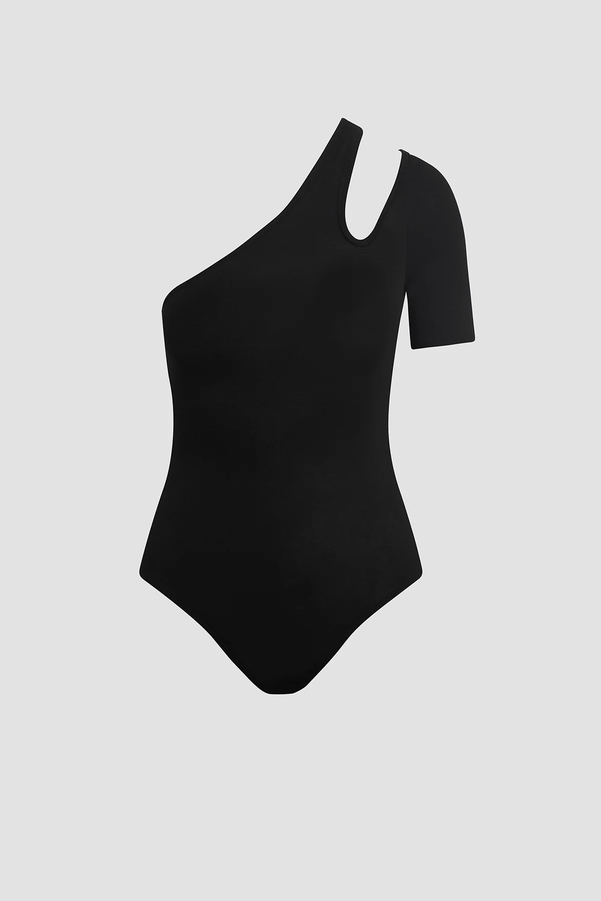 Short Sleeve Asymmetrical Bodysuit - Image 7