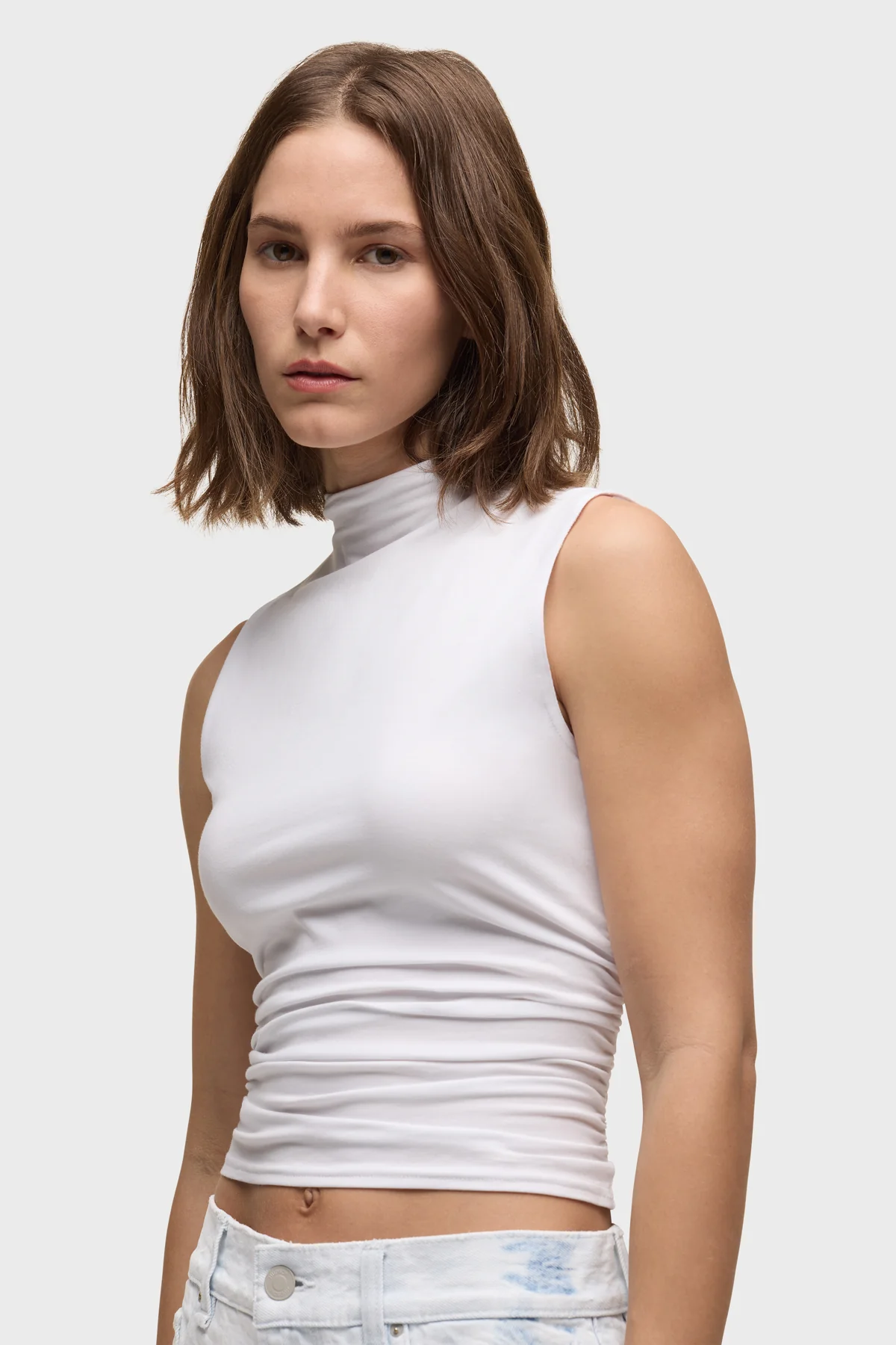 Tank With Side Seam Ruching - Image 4