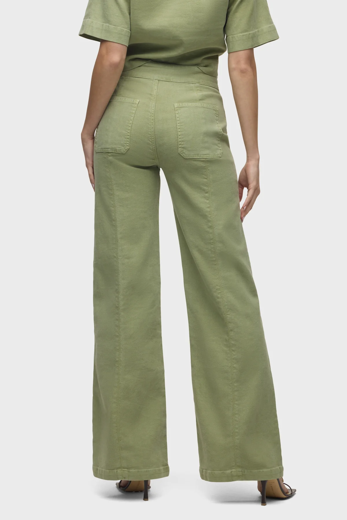 Tie Waist Pintucked Trouser Pant - Image 4