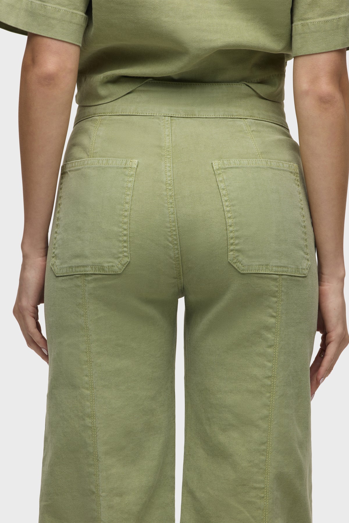 Tie Waist Pintucked Trouser Pant - Image 6