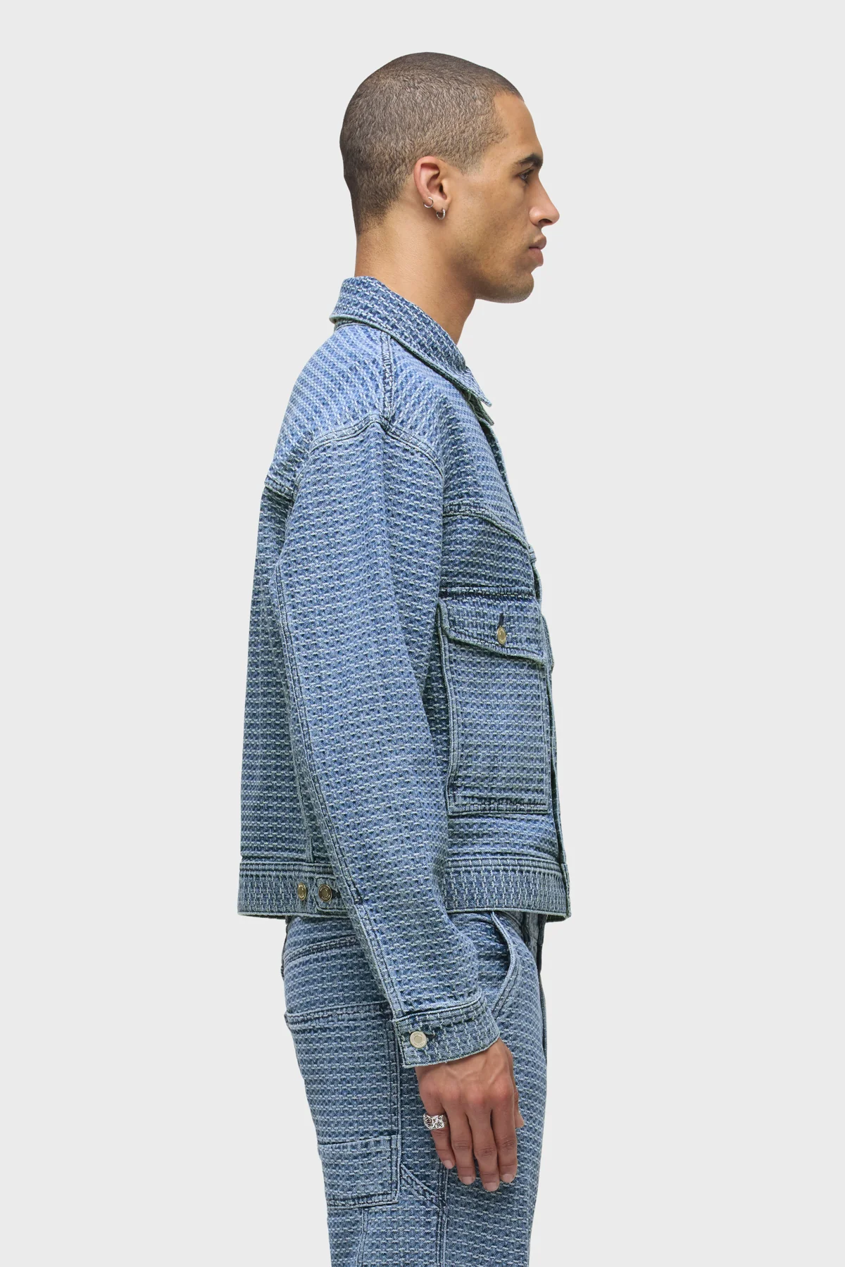 Jacquard Trucker Jacket - Image 3