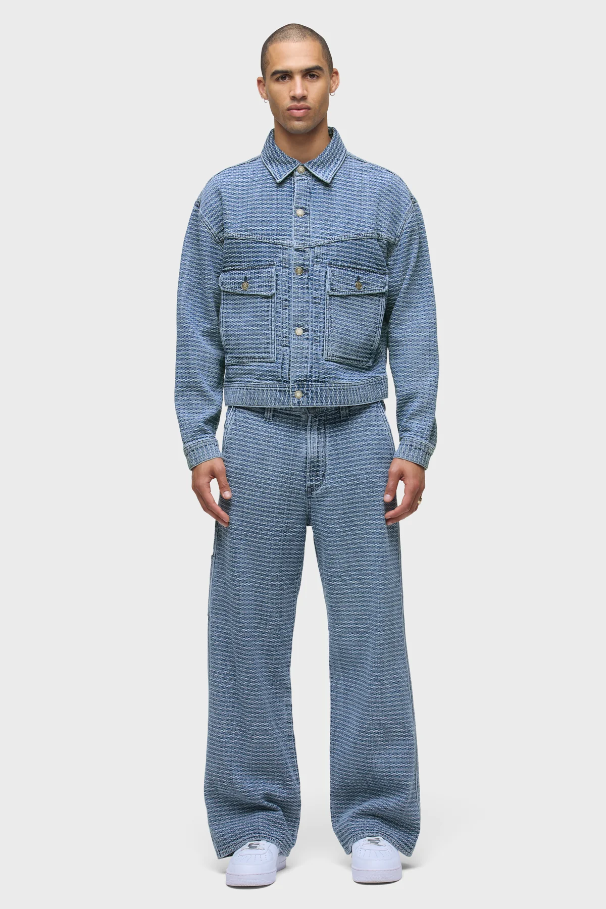 Jacquard Trucker Jacket - Image 5