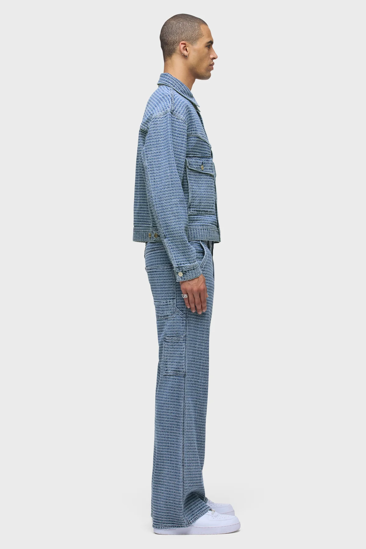 Jacquard Trucker Jacket - Image 6