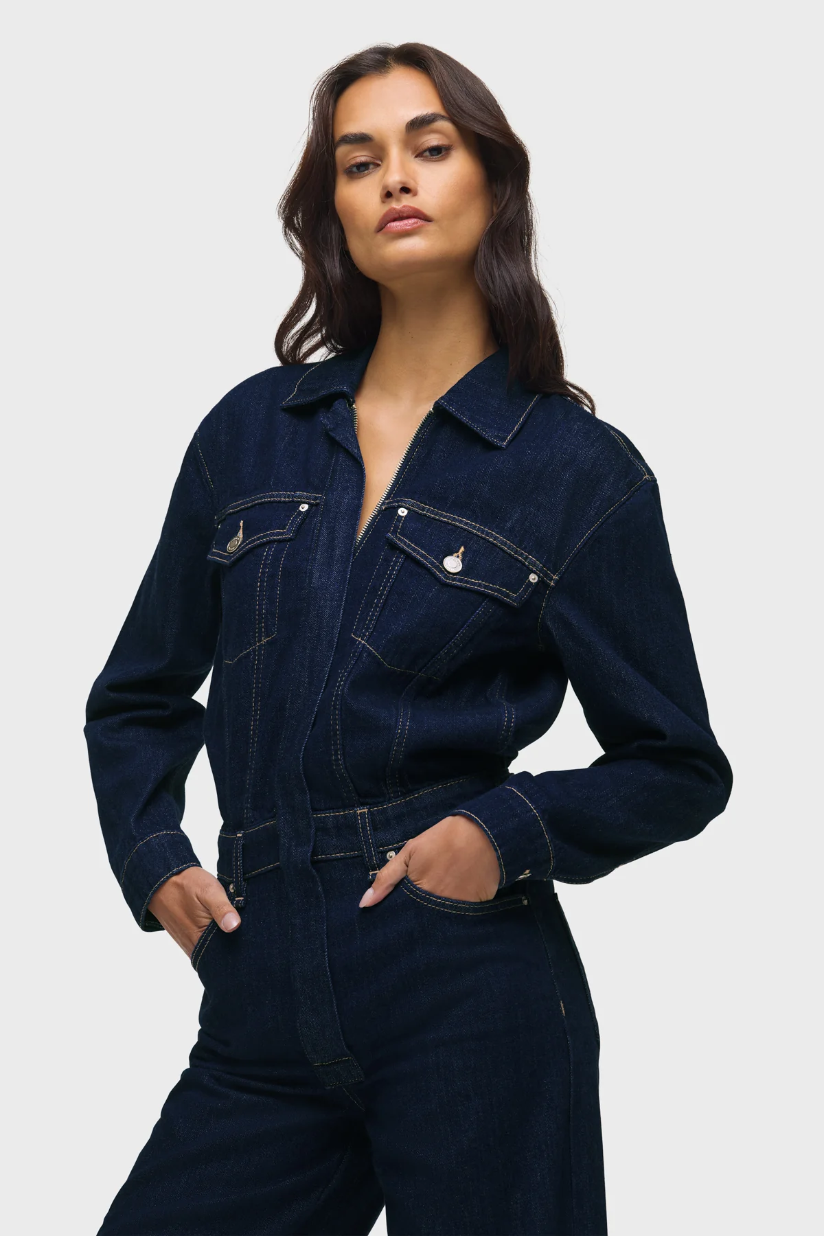 Wide Leg Crop Jumpsuit - Image 3