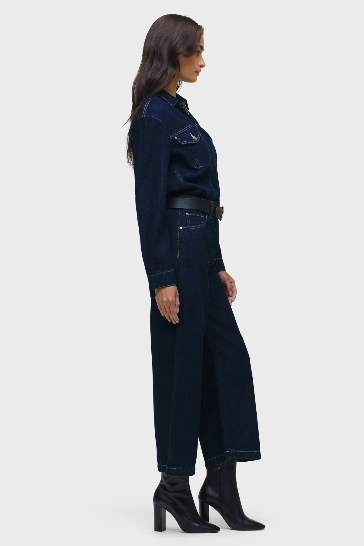 Wide Leg Crop Jumpsuit - Image 5